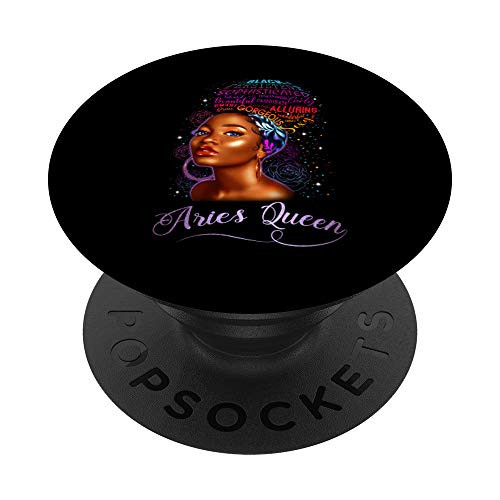 Aries Queen Zodiac Gift March April Girl Diva Birthday PopSockets PopGrip Swappable Grip for Phones and Tablets Aries Queen Zodiac Gift March April Girl Diva Birthday PopSockets PopGrip Swappable Grip for Phones and Tablets