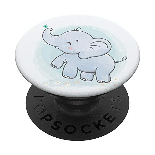 cute watercolor baby elephant with butterfly watercolor PopSockets PopGrip Swappable Grip for Phones and Tablets cute watercolor baby elephant with butterfly watercolor PopSockets PopGrip Swappable Grip for Phones and Tablets