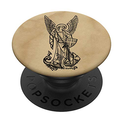 Archangel St Michael Vintage Catholic Christian Saint PopSockets PopGrip Swappable Grip for Phones and Tablets Archangel St Michael Vintage Catholic Christian Saint PopSockets PopGrip Swappable Grip for Phones and Tablets