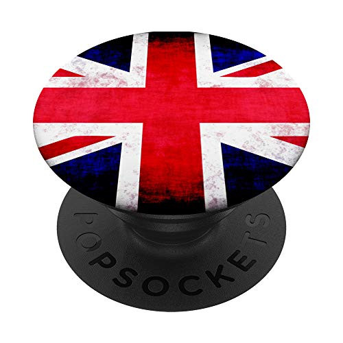 Union Jack Flag - UK United Kingdom Great Britain British PopSockets PopGrip  Swappable Grip for Phones  and  Tablets