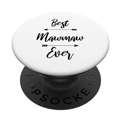 Best MawMaw Ever Gift PopSockets PopGrip  Swappable Grip for Phones  and  Tablets
