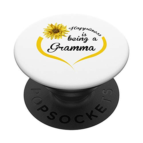 Gramma Gift  Happiness Is Being A Gramma PopSockets PopGrip  Swappable Grip for Phones  and  Tablets