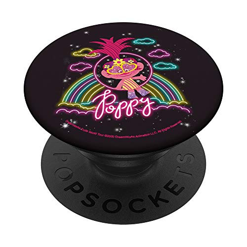 Trolls World Tour Neon Poppy PopSockets PopGrip  Swappable Grip for Phones  and  Tablets