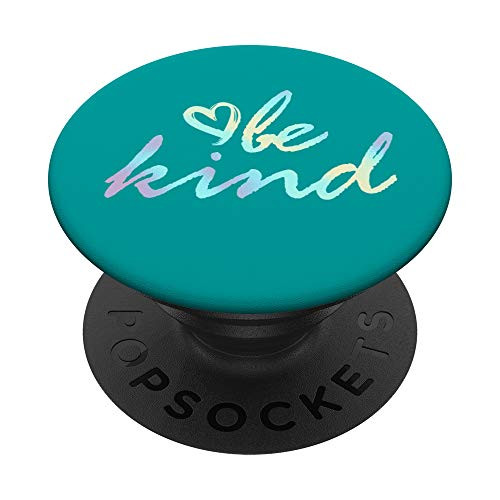 Rainbow Be Kind Teal PopSockets PopGrip Swappable Grip for Phones and Tablets Rainbow Be Kind Teal PopSockets PopGrip Swappable Grip for Phones and Tablets