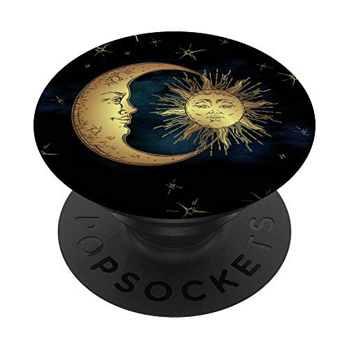Sun Moon Stars Vintage Night Astrology Astronomy PopSockets PopGrip Swappable Grip for Phones and Tablets Sun Moon Stars Vintage Night Astrology Astronomy PopSockets PopGrip Swappable Grip for Phones and Tablets