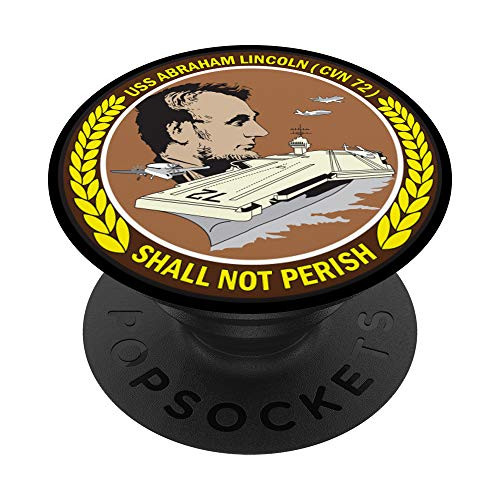 USS Abraham Lincoln CVN-72 PopSockets PopGrip  Swappable Grip for Phones  and  Tablets