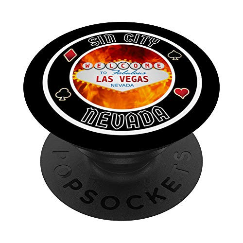 Sin City Las Vegas Nevada PopSockets PopGrip  Swappable Grip for Phones  and  Tablets