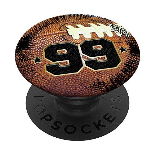 American Football Jersey Number 99 ninety nine PopSockets PopGrip  Swappable Grip for Phones  and  Tablets