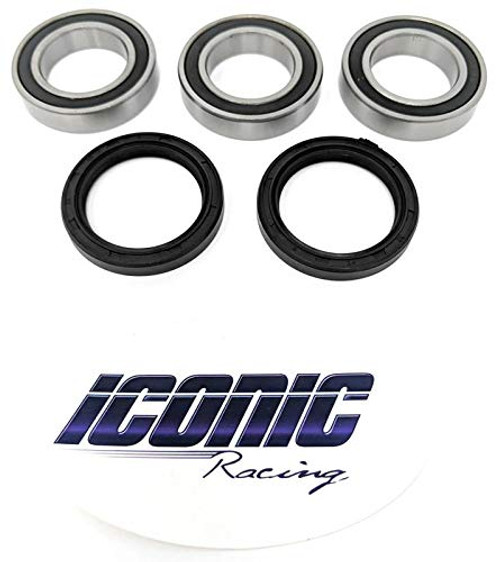 Iconic Racing Rear Wheel Bearings and Seals Kit Fits Kawasaki KX125 KX250 Suzuki RMZ250 Iconic Racing Rear Wheel Bearings and Seals Kit Fits Kawasaki KX125 KX250 Suzuki RMZ250