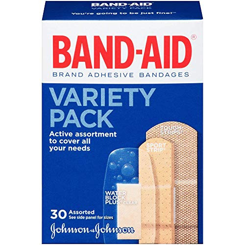 Band-Aid Adhesive Bandages Variety Pack Assorted Sizes - 30 ct Pack of 5 Band-Aid Adhesive Bandages Variety Pack Assorted Sizes - 30 ct Pack of 5