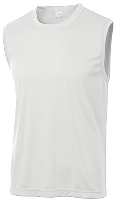 SPORT-TEK Men s Sleeveless PosiCharge Competitor Tee XXL White