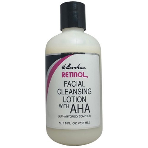 E. Burnham Retinol Facial Cleansing Lotion w AHA -ALPHA HYDROXY COMPLEX- 8 Oz.