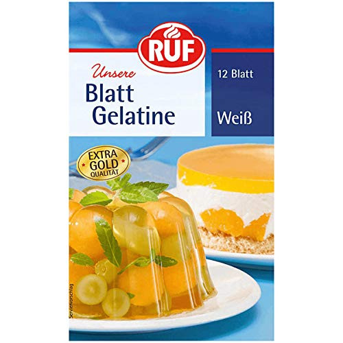 Ruf Blattgelatine Weiss 12 pcs