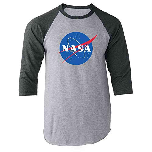 NASA Approved Meatball Logo Graphic Space Vintage Gray M Raglan Baseball Tee Shirt NASA Approved Meatball Logo Graphic Space Vintage Gray M Raglan Baseball Tee Shirt