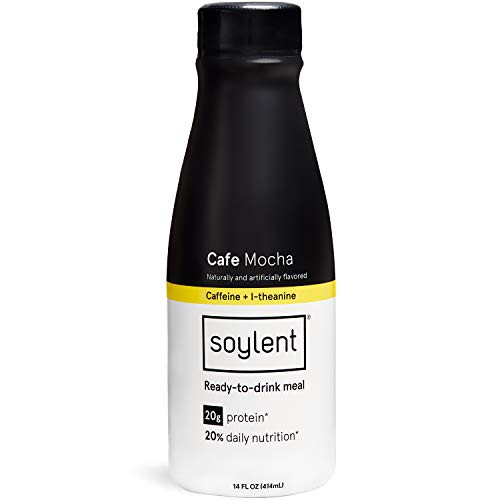 Soylent Meal Replacement Shake, Cafe Coffiest/Cafe Mocha, 14 oz Bottles, Pack of 12 (Packaging May Vary)