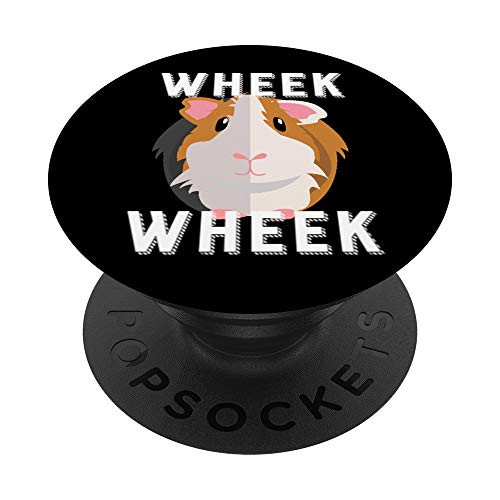 Cute  and  Funny Wheek - Guinea Pig Owner   Cavy Lover Grip PopSockets PopGrip  Swappable Grip for Phones  and  Tablets