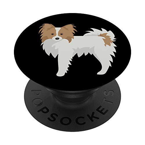 Papillon Dog Design PopSockets PopGrip  Swappable Grip for Phones  and  Tablets