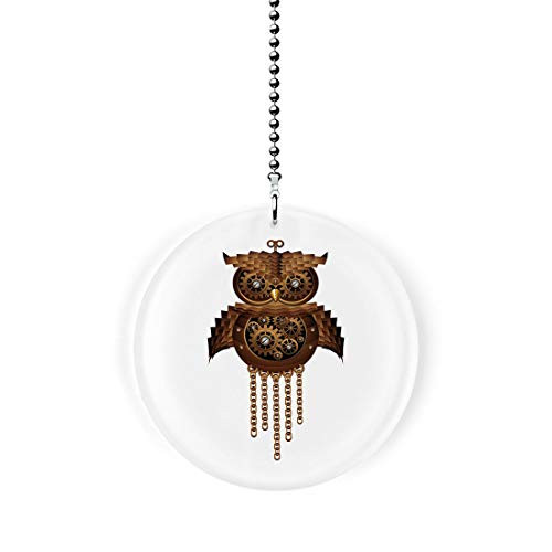 Gotham Decor Mechanical Steampunk Owl Fan Light Pull