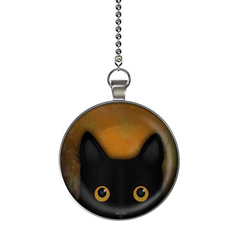 Gotham Decor Peek A Boo Cat Fan Light Pull Pendant with Chain