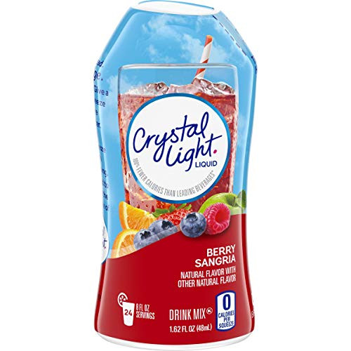 Crystal Light Liquid Berry Sangria Drink Mix -1.62 oz Bottle-  2 Pack