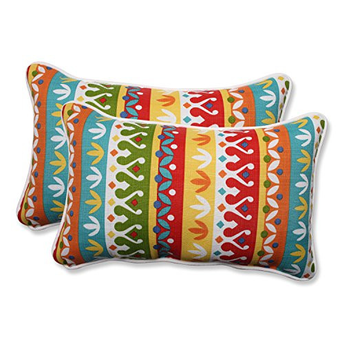 Pillow Perfect Outdoor/Indoor Cotrell Garden Rectangular Throw Pillow (Set of 2)