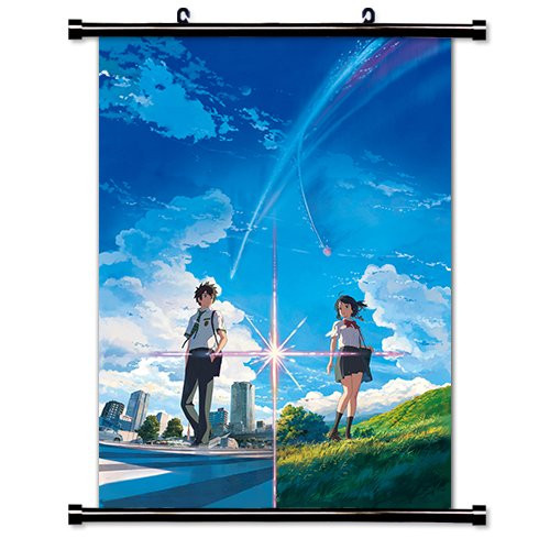 Your Name -Kimi no Na wa- Anime Fabric Wall Scroll Poster -16x23- Inches
