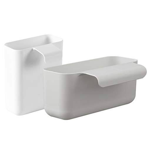 Cabilock 2pcs Kitchen Sink Caddy Sponge Holder Dishcloth Sponge Sink Caddy Hanging Kitchen Sink Organizer