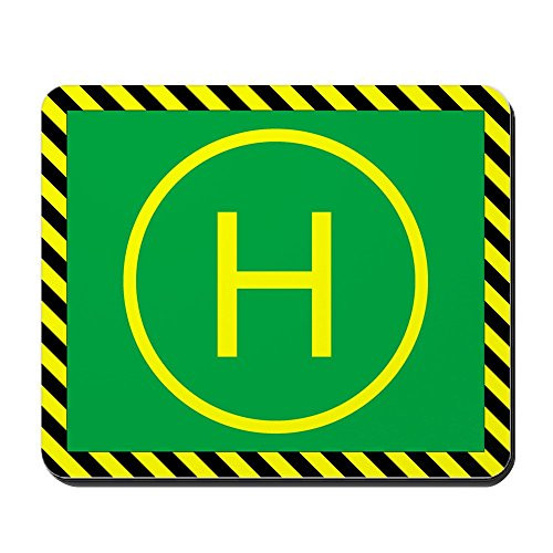 CafePress Micro Heli Landing Pad Non-Slip Rubber Mousepad  Gaming Mouse Pad