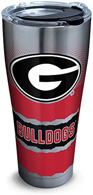 Tervis 1268403 Georgia Bulldogs Knockout Stainless Steel Tumbler with Clear and Black Hammer Lid 30oz, Silver Tervis 1268403 Georgia Bulldogs Knockout Stainless Steel Tumbler with Clear and Black Hammer Lid 30oz, Silver