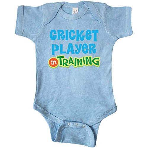 inktastic Cricket Player in Training Infant Creeper 6 Months Light Blue 1ddc1