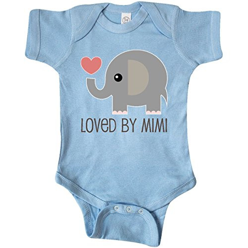 inktastic Loved by My Mimi Grandchild Infant Creeper 6 Months Light Blue 22163 inktastic Loved by My Mimi Grandchild Infant Creeper 6 Months Light Blue 22163