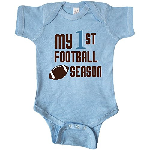 inktastic My 1st Football Season Infant Creeper 6 Months Light Blue 27e1e