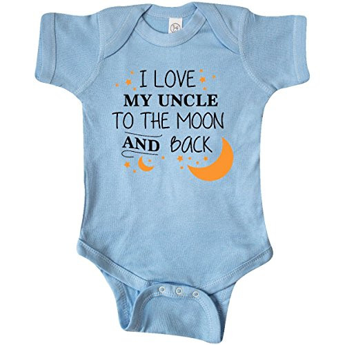 inktastic I Love My Uncle to The Moon Infant Creeper Newborn Light Blue 29766 inktastic I Love My Uncle to The Moon Infant Creeper Newborn Light Blue 29766