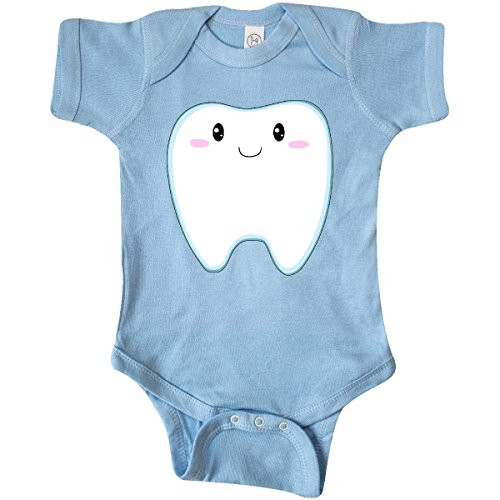 inktastic Cute Tooth Infant Creeper Newborn Light Blue 2cfe4