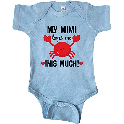 inktastic Mimi Loves Me Grandson Gift Infant Creeper 12 Months Light Blue 2e7e7 inktastic Mimi Loves Me Grandson Gift Infant Creeper 12 Months Light Blue 2e7e7