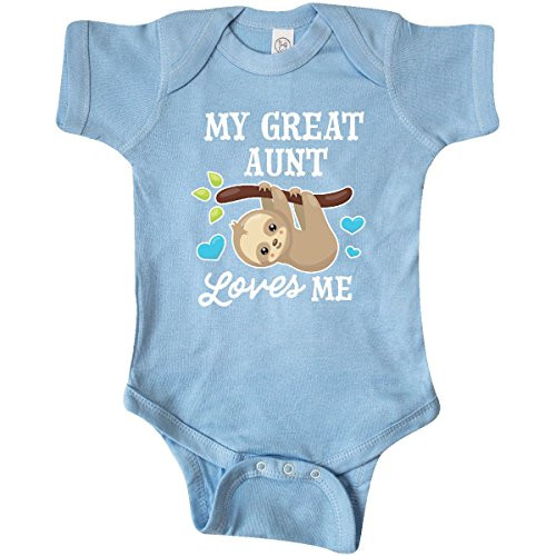 inktastic My Great Aunt Loves Me with Infant Creeper 6 Months Light Blue 2f24d inktastic My Great Aunt Loves Me with Infant Creeper 6 Months Light Blue 2f24d