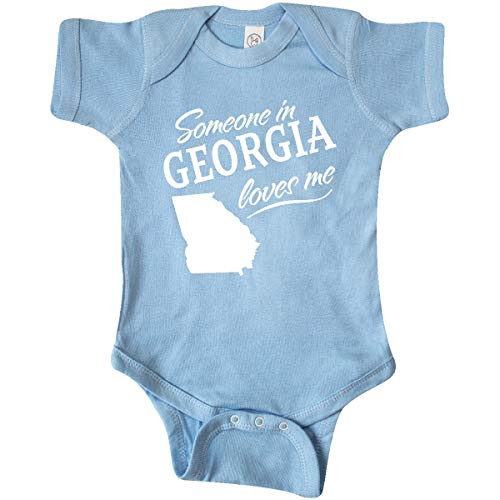 inktastic Someone in Georgia Loves Me Infant Creeper 6 Months Light Blue 338ab