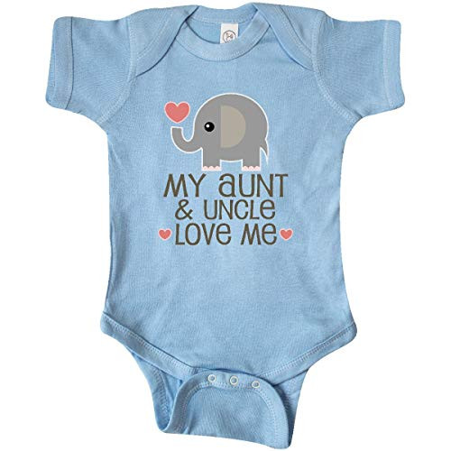 inktastic Aunt and Uncle Love Me Nephew Infant Creeper Newborn Light Blue 33977 inktastic Aunt and Uncle Love Me Nephew Infant Creeper Newborn Light Blue 33977