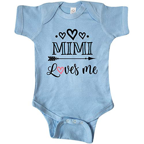 inktastic Mimi Grandma Loves Me Infant Creeper 6 Months Light Blue 33cae inktastic Mimi Grandma Loves Me Infant Creeper 6 Months Light Blue 33cae