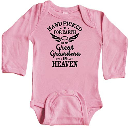 Inktastic Handpicked for Earth By My Long Sleeve Creeper 6 Months Light Pink