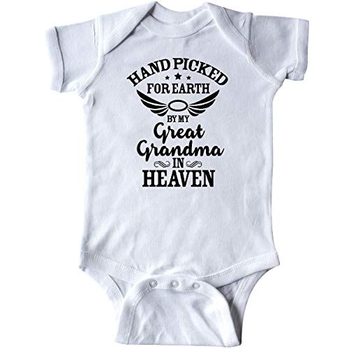 inktastic Handpicked for Earth by My Great Infant Creeper Newborn White 37291