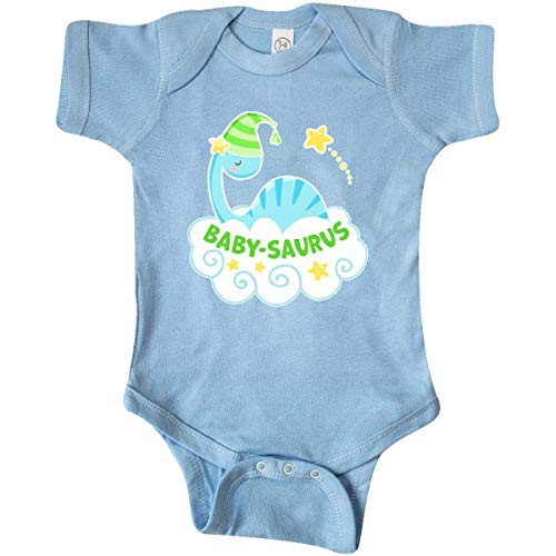 inktastic Baby-Saurus with Cute Blue Infant Creeper Newborn Light Blue 37eff