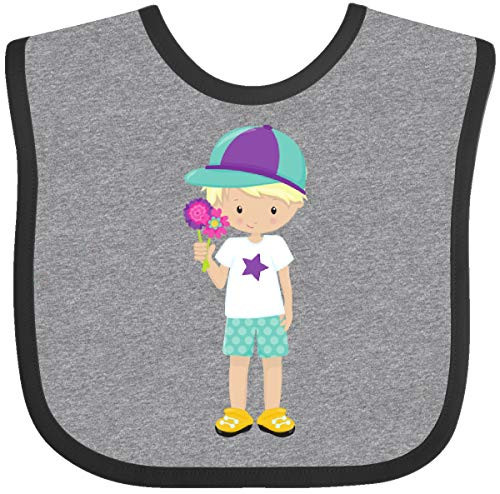 Inktastic Spring Boy Blond Hair Baseball Hat Baby Bib Heather and Black 3c0e3 Inktastic Spring Boy Blond Hair Baseball Hat Baby Bib Heather and Black 3c0e3