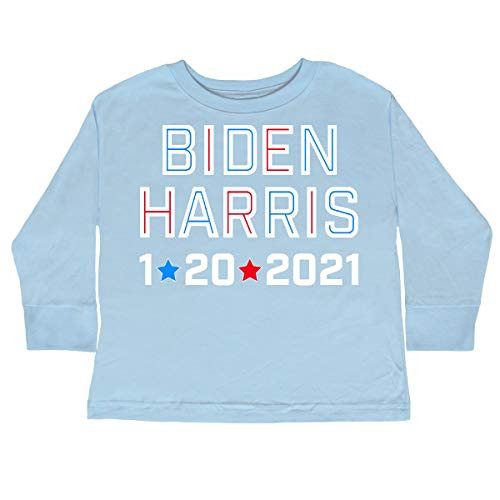 inktastic Biden and Harris Toddler Long Sleeve T-Shirt 2T Light Blue 3e029