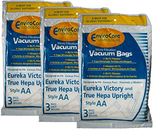 Eureka Vacuum Type AA Micro-Filtration Bags - 9 Bags