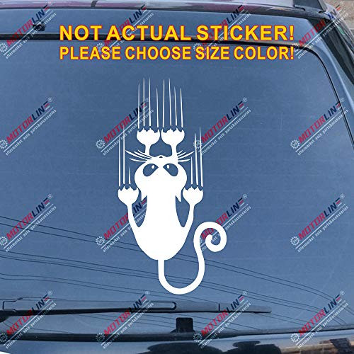 3S MOTORLINE Cat Scratch Claw Car Decal Sticker Vinyl die Cut no Background Pick Size Color -White 6 -15.2cm-- 3S MOTORLINE Cat Scratch Claw Car Decal Sticker Vinyl die Cut no Background Pick Size Color -White 6 -15.2cm--