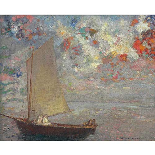 ABEUTY DIY Paint by Numbers for Adults Beginner - Painting Sailboat 16x20 inches Number Painting Anti Stress Toys -No Frame-
