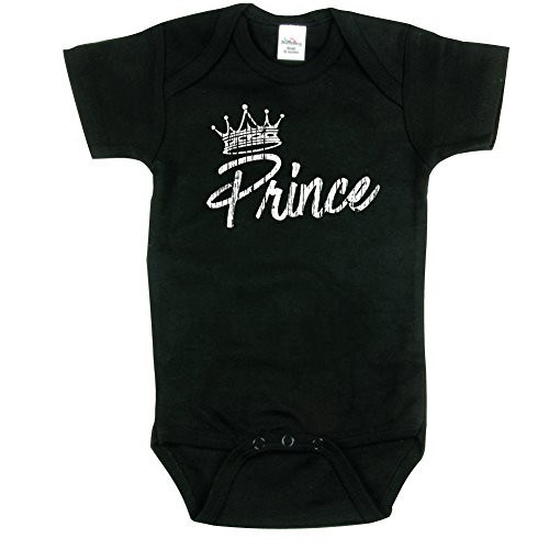Texas Tees Little Prince Onsie  Mommy s Little Prince  Onsie with Crown  Black 3-6 m Texas Tees Little Prince Onsie  Mommy s Little Prince  Onsie with Crown  Black 3-6 m