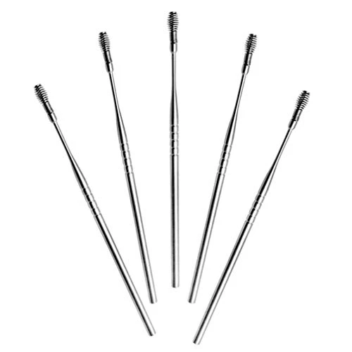 EXCEART 5pcs Stainless Steel Ear Pick kit Earwax Removal Kit Ear Spoons Earwax Spoon Ear Cleansing Tool