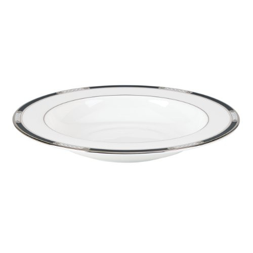 Lenox Hancock Platinum Pasta/Rim Soup Bowl, White